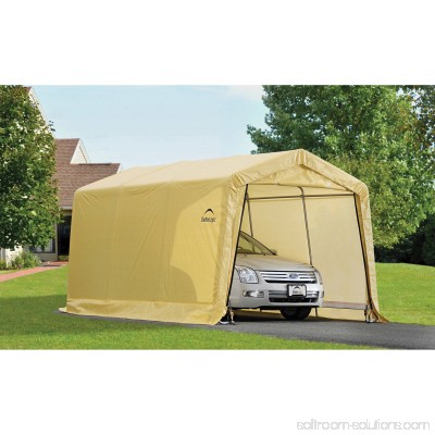 Shelterlogic AutoShelter 10' x 15' x 8' Peak Style Instant Garage- Sandstone 554795375
